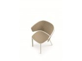 Кресло плетеное Ethimo Pluvia искусственный ротанг, алюминий песочный, белый Фото 17