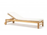 Шезлонг-лежак деревянный Ethimo Sand тик натуральный Фото 9
