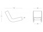 Кресло-шезлонг пластиковое SLIDE Twist Standard полиэтилен Фото 2