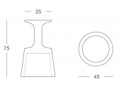 Табурет пластиковый барный SLIDE Drink Standard полиэтилен шафрановый желтый Фото 2