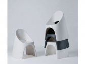 Кресло пластиковое SLIDE Amelie Standard полиэтилен молочный белый Фото 5