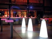 Стол пластиковый барный светящийся SLIDE Peak Lighting полиэтилен, закаленное стекло белый Фото 10
