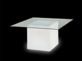 Стол пластиковый светящийся SLIDE Square Lighting полиэтилен белый Фото 3