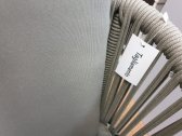 Кресло плетеное с подушками Tagliamento Palermo алюминий, роуп, акрил антрацит, светло-коричневый Фото 11