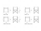 Кресло деревянное складное с обивкой Exteta LPIDC01 сапелли, ткань Фото 2