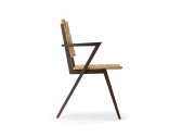 Кресло деревянное плетеное Exteta Sedia Lupo 1945 сапелли, ива Фото 4