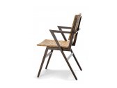 Кресло деревянное плетеное Exteta Sedia Lupo 1945 сапелли, ива Фото 6