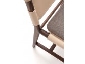 Кресло деревянное с обивкой Exteta Levante сапелли, шорно-седельная кожа Фото 8