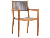 Кресло деревянное плетеное Higold Champion тик, роуп Фото 2