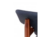 Кресло деревянное с обивкой Exteta 10th Vieste Slim сапелли, ткань Фото 7