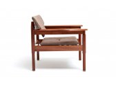 Кресло деревянное с обивкой Exteta 10th Vieste Slim сапелли, ткань Фото 9