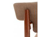 Кресло деревянное с обивкой Exteta 10th Vieste Slim сапелли, ткань Фото 10