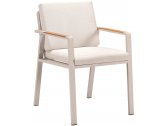 Кресло металлическое с подушками Higold Nofi алюминий, тик, олефин Фото 2