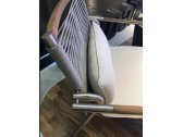 Кресло металлическое плетеное с подушками Higold Pioneer нержавеющая сталь, роуп, тик, олефин Фото 6