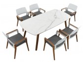 Комплект обеденной мебели Higold Sheldon тик, алюминий, олефин, керамическое стекло Фото 4