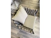 Кресло плетеное с подушками Tagliamento Verona алюминий, роуп, акрил антрацит, темно-коричневый Фото 8