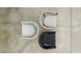 Кресло плетеное Grattoni Portofino алюминий, роуп, акрил антрацит, серый Фото 4