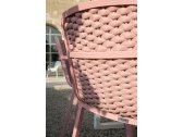 Кресло металлическое плетеное Drigani Nida алюминий, роуп Фото 21