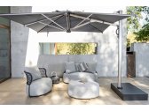 Кресло плетеное с подушками Grattoni Ibiza алюминий, роуп, акрил черный, темно-серый Фото 4