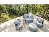 Кресло плетеное с подушками Grattoni Ibiza алюминий, роуп, акрил черный, темно-серый Фото 7