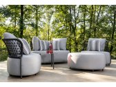 Кресло плетеное с подушками Grattoni Ibiza алюминий, роуп, акрил черный, темно-серый Фото 9