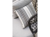 Диван плетеный с подушками Grattoni Ibiza алюминий, роуп, акрил черный, темно-серый Фото 6