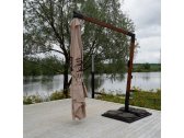 Зонт профессиональный KUPAVNA Консольный лиственница, металл, ткань оксфорд бежевый Фото 12
