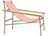Кресло лаунж металлическое Scab Design Dress Code Smart Indoor сталь, дуб, ткань sunbrella тортора, розовый Фото 1