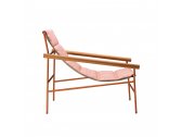 Кресло лаунж металлическое Scab Design Dress Code Glam Outdoor сталь, ткань sunbrella терракота, розовый Фото 3