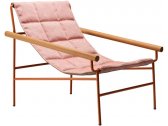 Кресло лаунж металлическое Scab Design Dress Code Glam Outdoor сталь, ткань sunbrella терракота, розовый Фото 1
