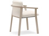Кресло металлическое с подушкой PEDRALI Lamorisse алюминий, ткань тортора, белый Фото 1