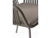 Кресло плетеное с подушкой PEDRALI Babila Twist сталь, роуп, ткань темно-бежевый, тортора Фото 8