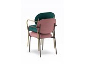 Кресло с обивкой PEDRALI Blume сталь, алюминий, ткань матовая бронза, розовый Фото 10