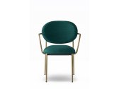 Кресло с обивкой PEDRALI Blume сталь, алюминий, ткань античная латунь, темно-зеленый Фото 6