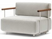 Кресло мягкое PEDRALI Arki-Sofa сталь, алюминий, тик, ткань Фото 1