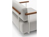 Кресло мягкое PEDRALI Arki-Sofa сталь, алюминий, тик, ткань Фото 4