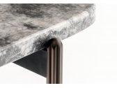 Столик кофейный PEDRALI Blume алюминий, сталь, искусственный камень серебристый, серый мрамор Фото 11
