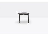Столик кофейный PEDRALI Blume алюминий, сталь, искусственный камень черный, темно-красный мрамор Фото 5