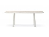 Стол керамический обеденный PEDRALI Arki-Table сталь, алюминий, керамика бежевый, белый Фото 4