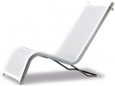 Кресло-шезлонг металлическое с обивкой Serralunga Lazy алюминий, нержавеющая сталь, батилин Фото 1