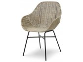 Кресло плетеное PLM Design Avari сталь, ротанг натуральный Фото 2