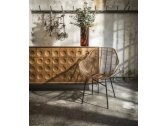 Кресло плетеное PLM Design Bali сталь, ротанг коричневый Фото 3