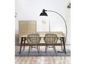 Кресло плетеное PLM Design Bali сталь, ротанг коричневый Фото 5