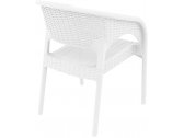 Кресло пластиковое плетеное Siesta Contract Panama стеклопластик белый Фото 8