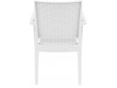 Кресло пластиковое плетеное Siesta Contract Ibiza стеклопластик белый Фото 8