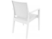 Кресло пластиковое плетеное Siesta Contract Ibiza стеклопластик белый Фото 9
