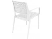 Кресло пластиковое плетеное Siesta Contract Capri стеклопластик белый Фото 9