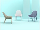 Лаунж-кресло пластиковое Siesta Contract Sky Lounge стеклопластик, полипропилен белый Фото 12