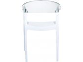 Кресло пластиковое Siesta Contract Carmen стеклопластик, поликарбонат белый, прозрачный Фото 6