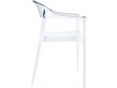 Кресло пластиковое Siesta Contract Carmen стеклопластик, поликарбонат белый, прозрачный Фото 9